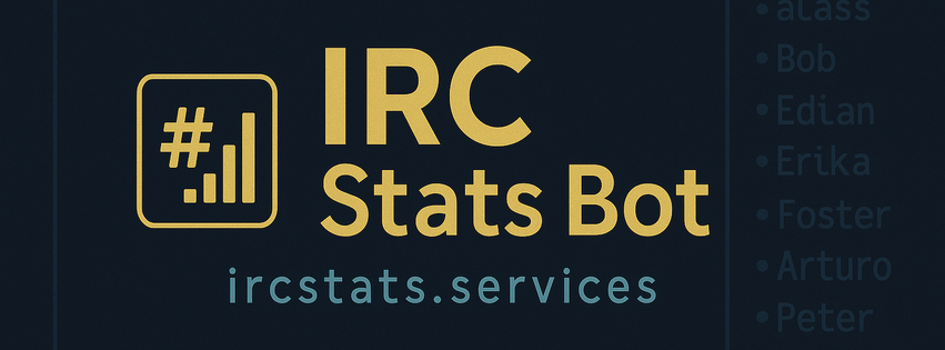 IRC Stats Bot — IRC channel statistics for DALnet, CyberIRC, FriendsZone